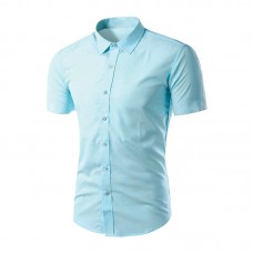 Short Sleeves Slim Fit Business Shirt