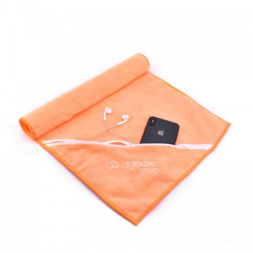 Customized Sports Fitness Gym Towel with Zipper Pocket