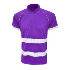 Stripe Performance Polo Tee