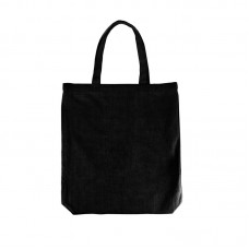 10oz Black Cotton Canvas Bag with Inner Card Pocket (42cm Height)