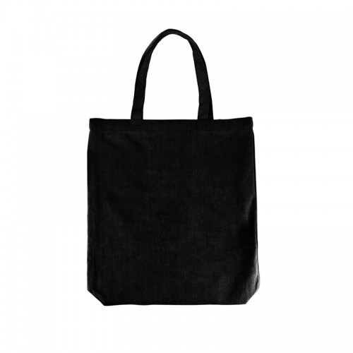 10oz Black Cotton Canvas Bag with Inner Card Pocket (42cm Height)