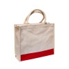 Laminated Canvas Jute Bag with Zipper