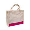 Laminated Canvas Jute Bag with Zipper