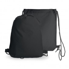 Black Cotton Drawstring Bag