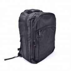 Black Nylon Backpack with Laptop Compartment