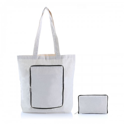 FOLDABLE ZIPPER TOTE BAG