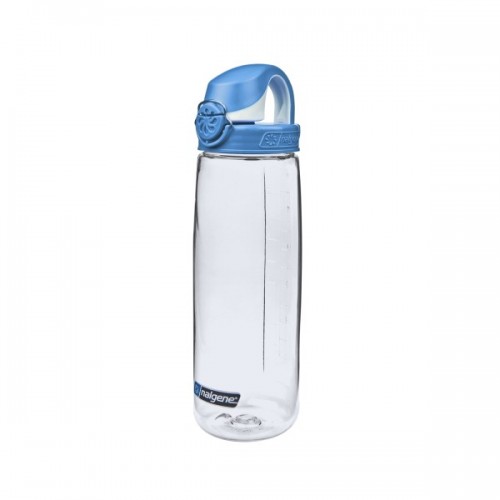 Nalgene 24oz On The Fly Bottle (OTF) - Clear w/Seasport Blue & White Cap