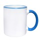 Border Ceramic Mug, Blue