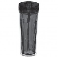 Hot & Cold Flip n Sip Geometric Tumbler 18 oz (black)