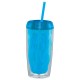 Geometric Tumbler 16oz (Blue)