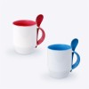 Zecore Sublimation Mug with Spoon (350ml)