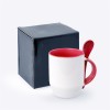 Zecore Sublimation Mug with Spoon (350ml)