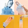 2L Large Capacity Gradient Water Bottle With Straw