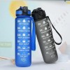 32oz Motivational BPA Free Tritan Plastic Sports Drink Water Bottle