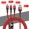 5.0A Quick Charge 3 In 1 Multicable With LED Light Up Logo