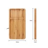 Bamboo desk organiser wireless charger