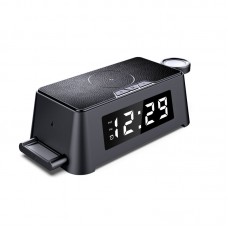 4IN1 Alarm clock wireless charger station