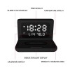 LED Alarm Clock with Wireless Charging