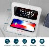 LED Alarm Clock with Wireless Charging