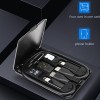 Multifunctional Phone Charge Cable Kit USB Cable Type C Adapter Storage Box