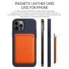 PU Leather Magnetic MagSafe Wallet Card Holder for iPhone