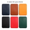 PU Leather Magnetic MagSafe Wallet Card Holder for iPhone