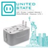 2.1A Fast Charge 1 USB-A + 1 USB-C Travel Adaptor