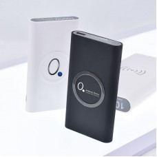 Qi Wireless Charger with 10,000mah Power Bank