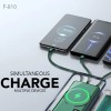 10000mAh 4 x Built In Cable Wireless Charging Powerbank