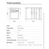 PD35W Quick Charge Double USB C-Ports Multi-national Universal Travel Adapter