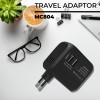 2 USB-A PORT + 1 USB-C PORT 3.0A Travel Adaptor