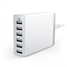 ANKER POWERPORT 6 60W 12A 6-PORT DESKTOP CHARGER SG PLUG (WHITE)