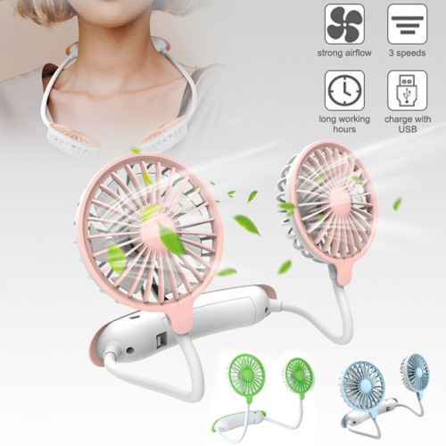 F6 Mini USB Portable Hands Free Neck Fan