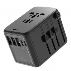 PD35W Quick Charge Double USB C-Ports Multi-national Universal Travel Adapter
