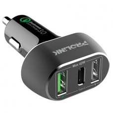 PROLiNK Car Charger 3-port/42W