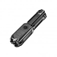 Super Bright Torch Light With Adjustable Zoom Focus & Usb Rechargable