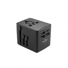 TRAVEL ADAPTOR - 3 USB-A PORT + 1 USB-C PORT 3.5A