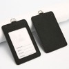 PU Leather Portrait ID Card Holder