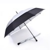 Popular Double Tiered. Auto Open, UV Coated, Windproof Golf Umbrella (Black)-HKGG231FFW