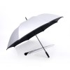 Popular Auto Open, UV Coated, Windproof Golf Umbrella (Black)-HKGG282SPW-BLK