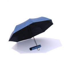 UV Coated Full Windproof Foldable Umbrella (Midnight Blue)