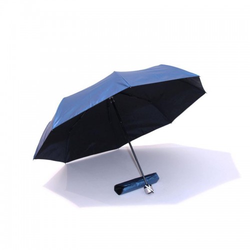 UV Coated Full Windproof Foldable Umbrella (Midnight Blue)