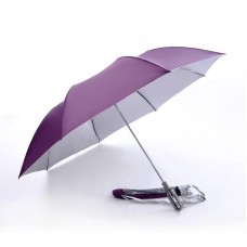 2 Fold, Windproof, Foldable Golf Umbrella (Purple)-HKGFA26PSW-PUR