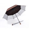 Popular Double Tiered. Auto Open, UV Coated, Windproof Golf Umbrella (Brown)-HKGG231FFW