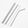 4pcs Straws Box Set - Stainless Steel Reusable Straws with Brush