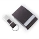 Voyaran Double Side Name Card Holder with Keychain 