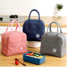 Insulation Lunch Handbag Canvas Bags Fresh