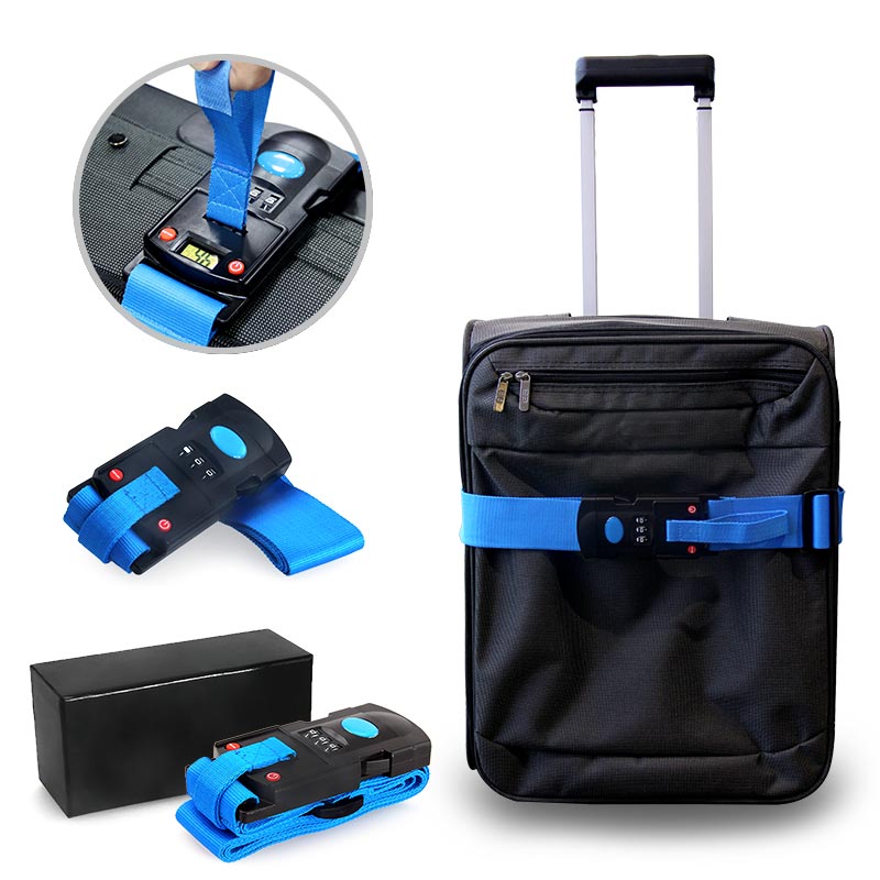 secure travel luggage wrapping and weighing