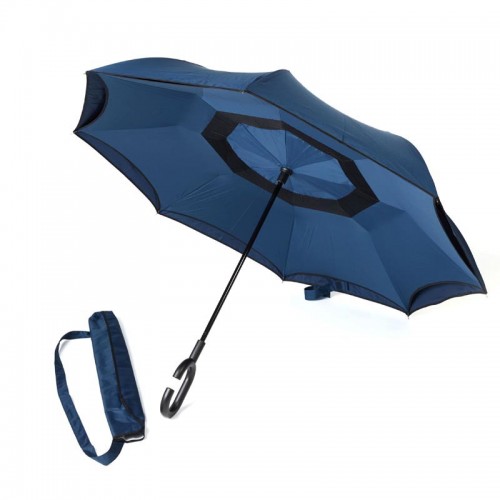 Reverse umbrella. Unique yet functional (Navy Blue)