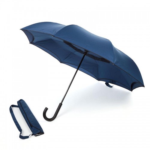 Reverse umbrella. Unique yet functional (Navy Blue)-HKUF500PW-NB